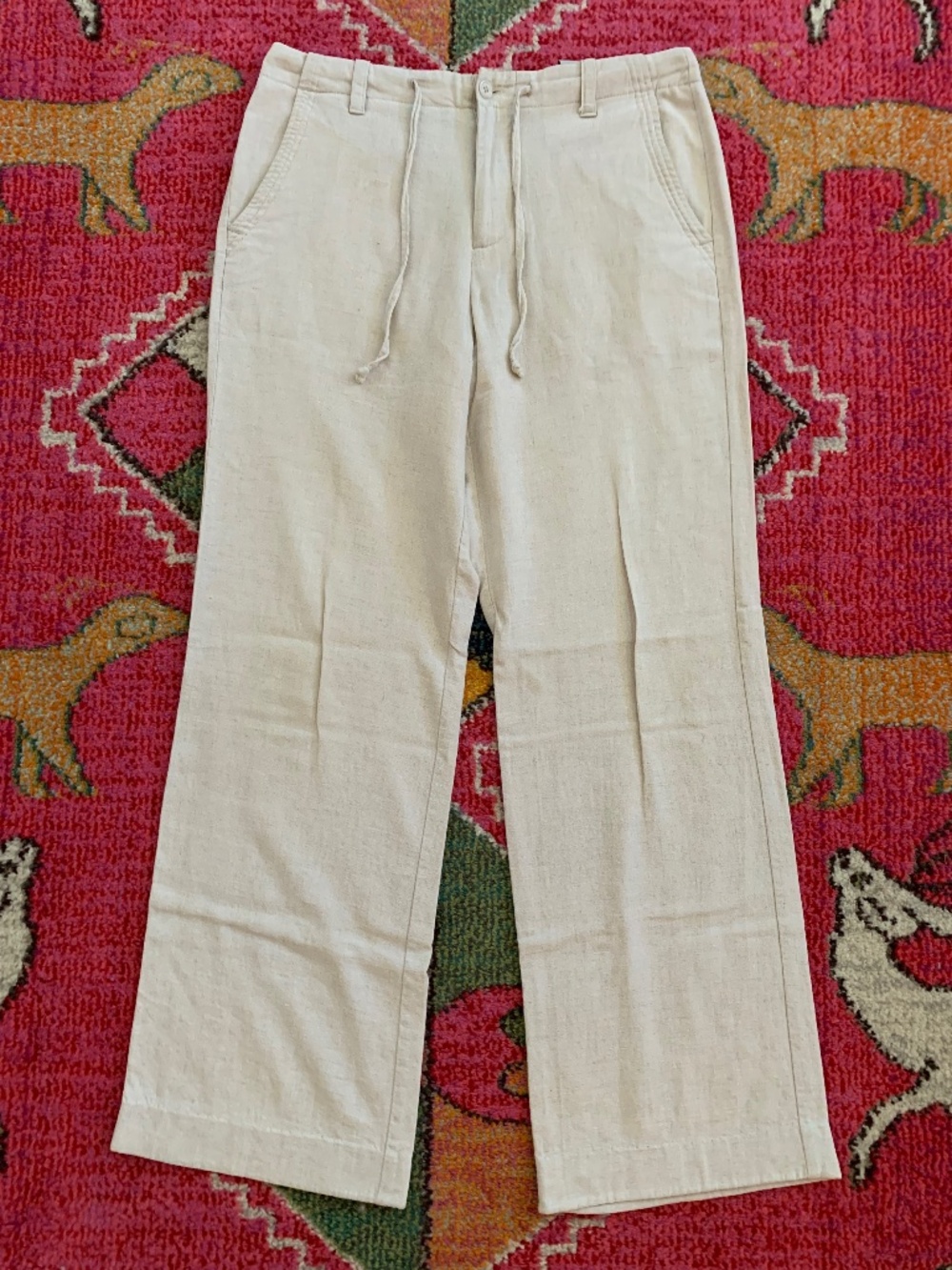Linen blend pants